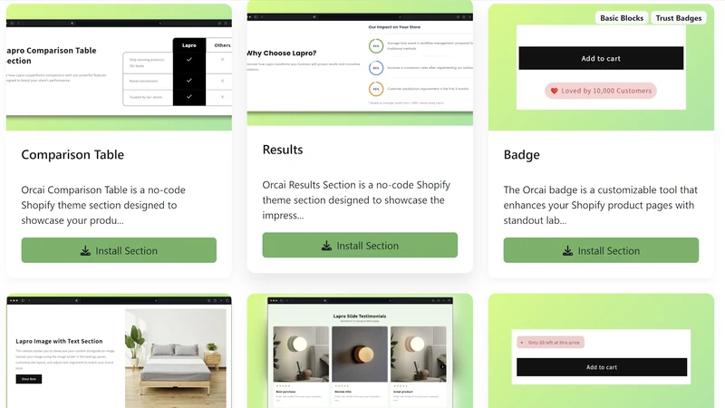 Orcai AI Landing Page Builder
