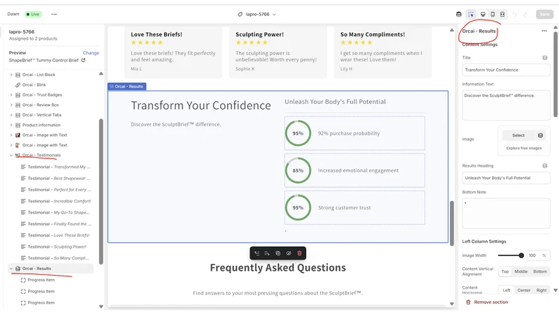 Orcai AI Landing Page Builder