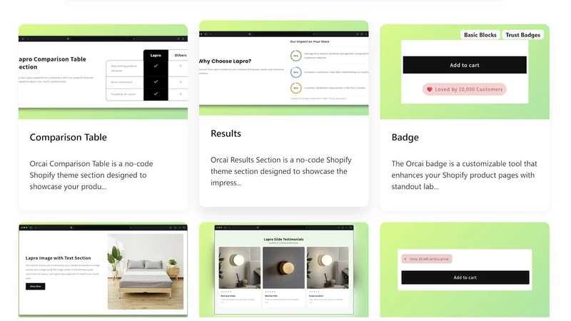 Orcai AI Landing Page Builder
