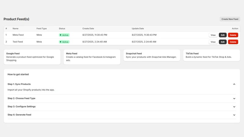Feed Sync ‑ Unlimited XML Feed