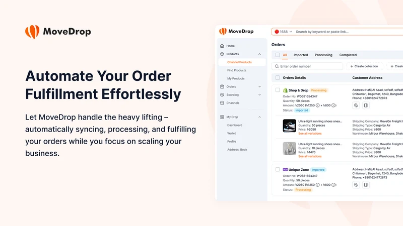 MoveDrop ‑Dropship & Fulfill