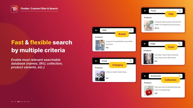 Findter Custom Filter & Search