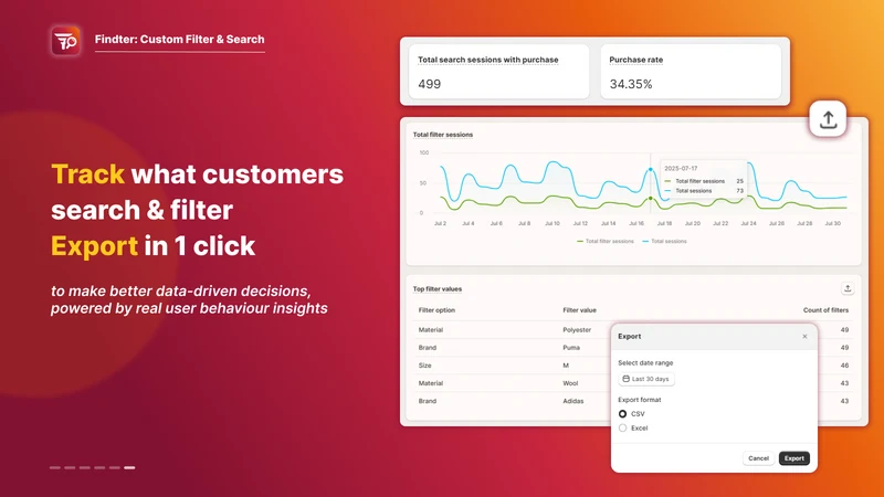 Findter Custom Filter & Search