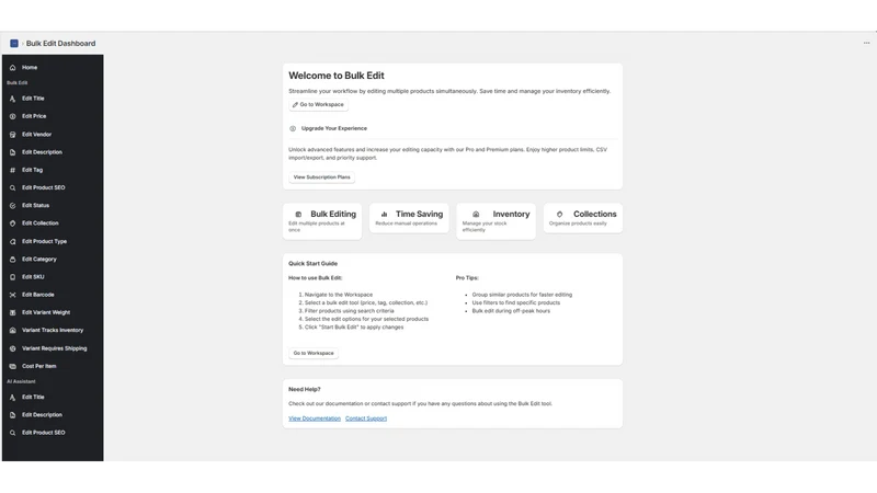 SOLEX ‑ Bulk Edit