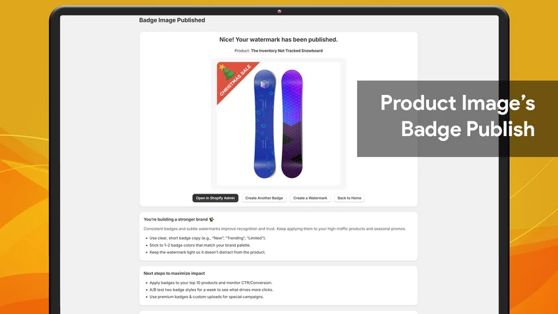 Easy Product Badge & Watermark