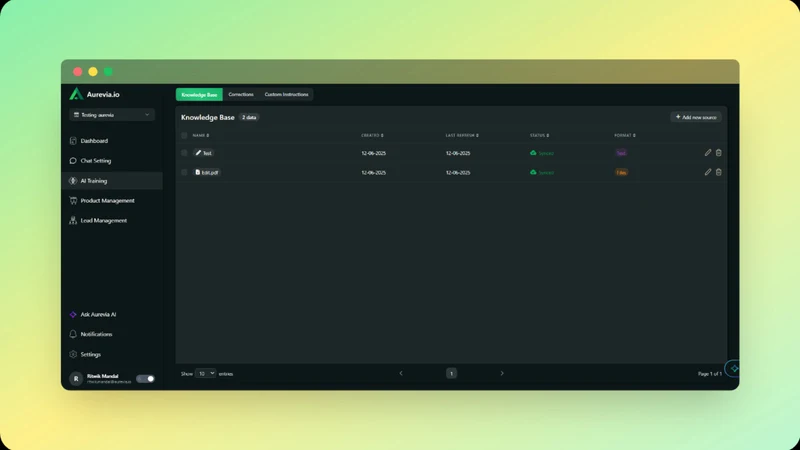 Aurevia: AI Sales Agent & Chat