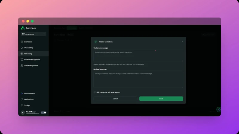 Aurevia: AI Sales Agent & Chat
