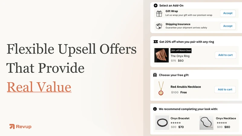 RevUp: Cart Upsell & Free Gift