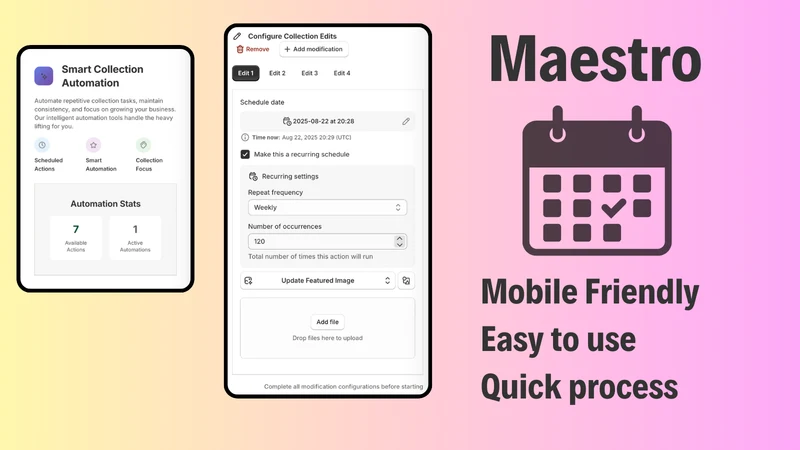 Maestro Collections Scheduler