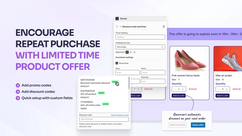Grovia ‑ Thank You Page Upsell