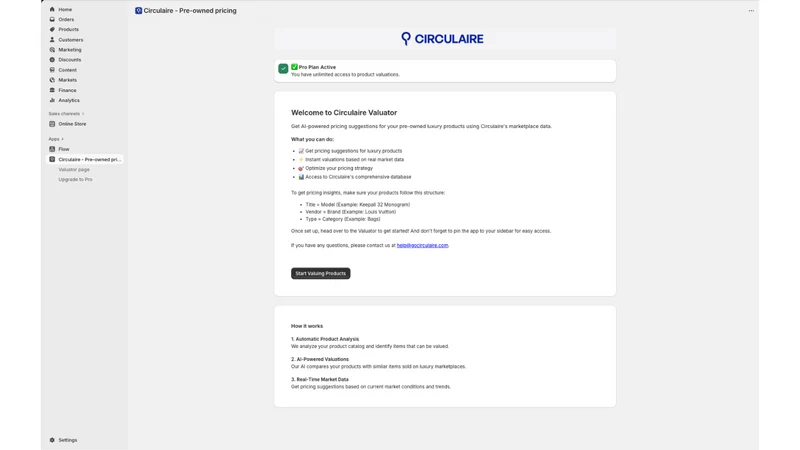 Circulaire ‑ Automated Pricing
