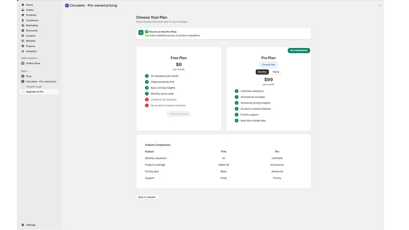 Circulaire ‑ Automated Pricing