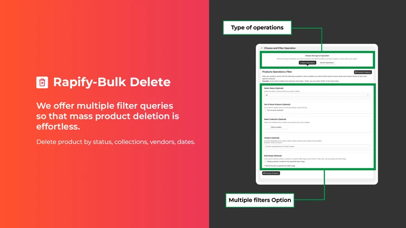 RP: Bulk Delete Product Backup