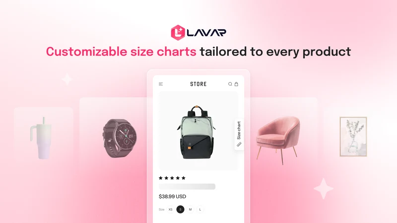 LV Product Badges & Size Chart