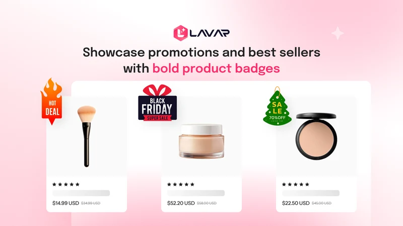LV Product Badges & Size Chart