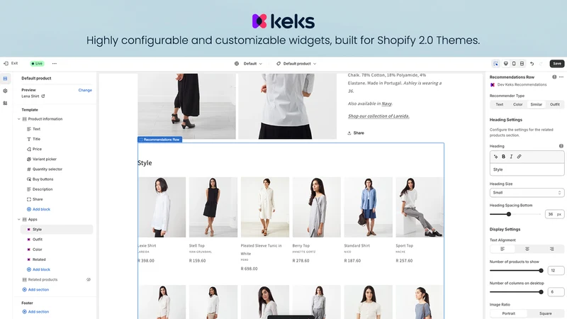 Keks Fashion Recommendations