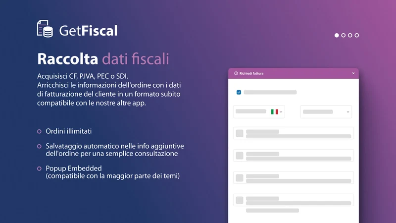 GetFiscal DatiFattura