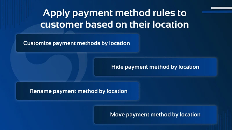 Country Hide Payment Rules