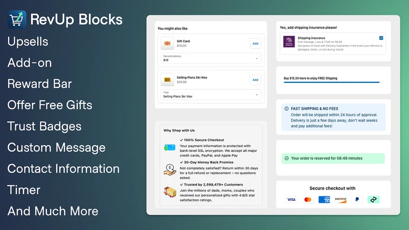 RevUp Checkout Blocks