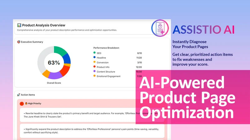 ASSISTIO AI ‑ SEO Product
