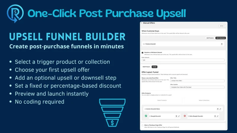 ReConv Post Purchase Upsell