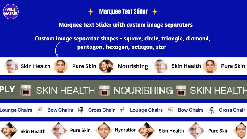 Annoucement Bar‑Marquee Slider