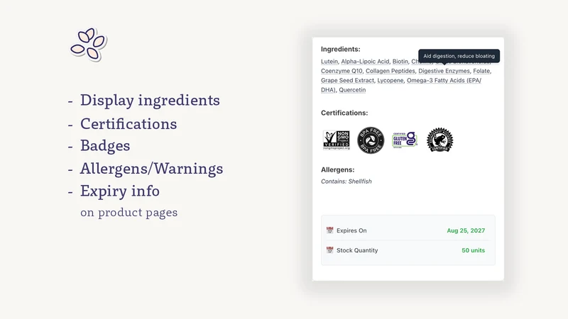 Product Details & Facts Pro
