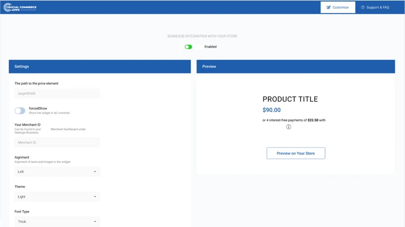 Product Page Info Install