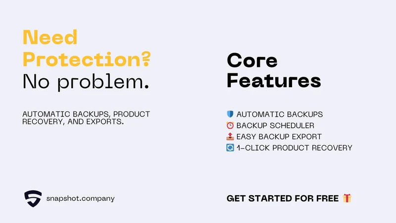 Snapshot ‑ Automatic Backups