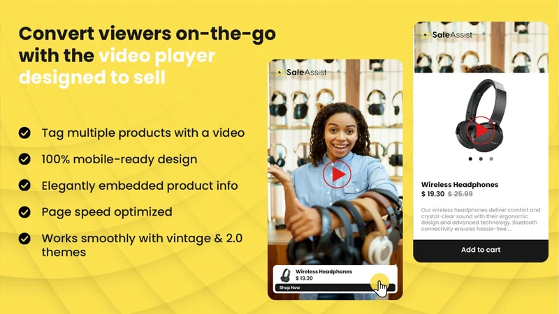 Saleassist Shoppable Reel