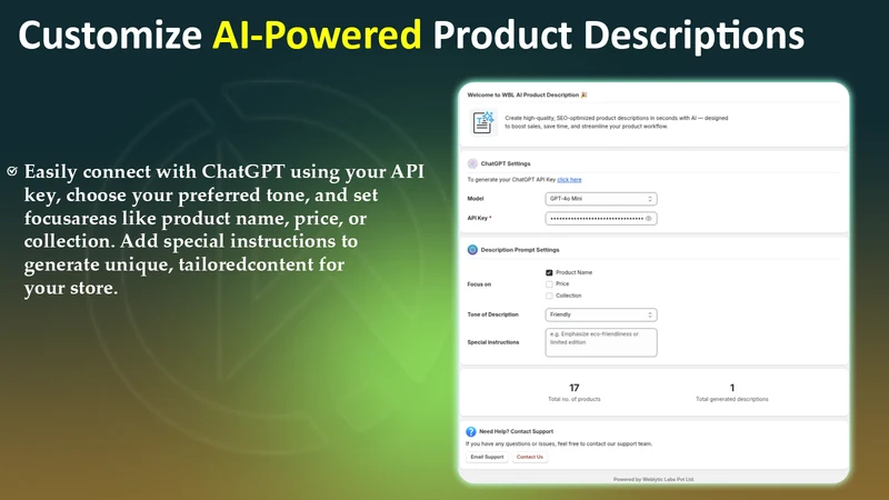 WBL‑ AI Product Desc ChatGPT