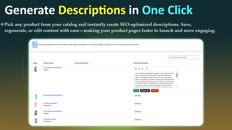 WBL‑ AI Product Desc ChatGPT