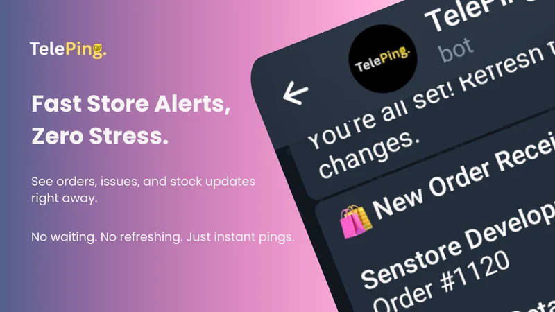 TelePing: Inventory Alerts