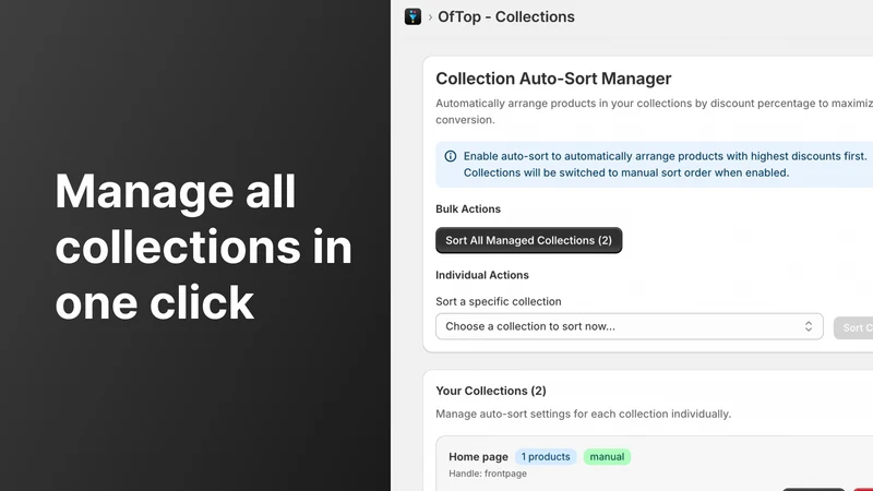 Oftop: Collection Sort