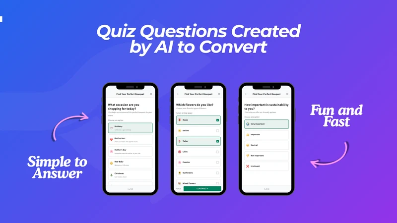 AI Quiz to Cart