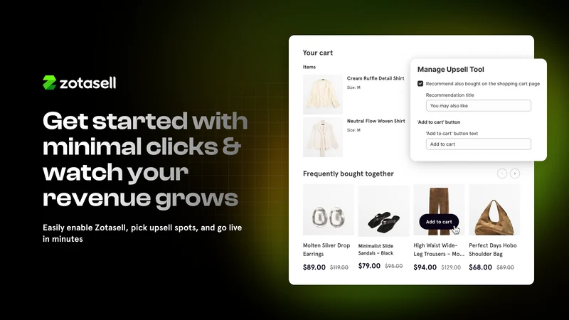 Zotasell: AI Upsell & Bundles