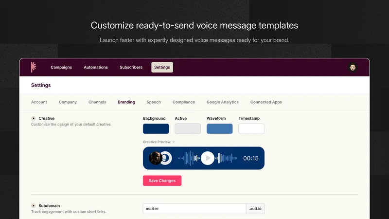 Para: Voice SMS