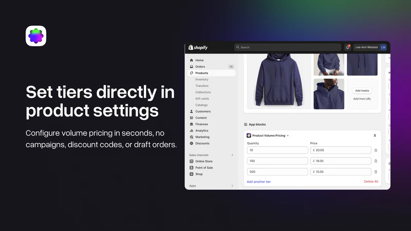 Product Volume Pricing