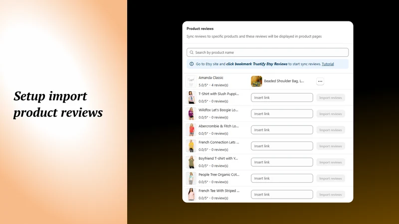 Trustify‑Etsy Reviews Importer