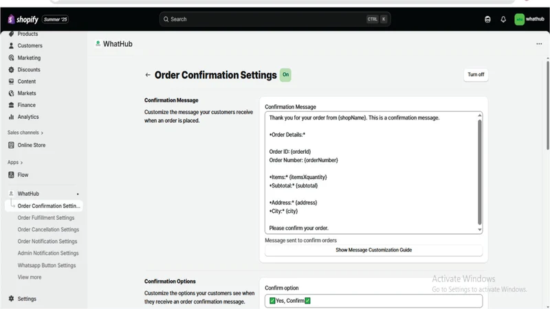 WhatHub – Order Automation