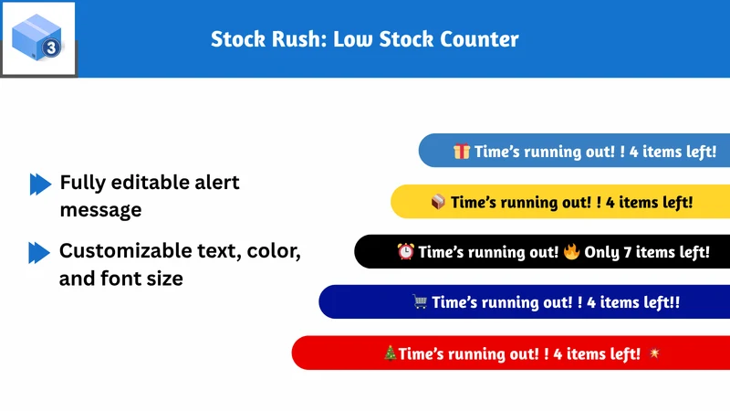 Stock Rush: Low Stock Counter