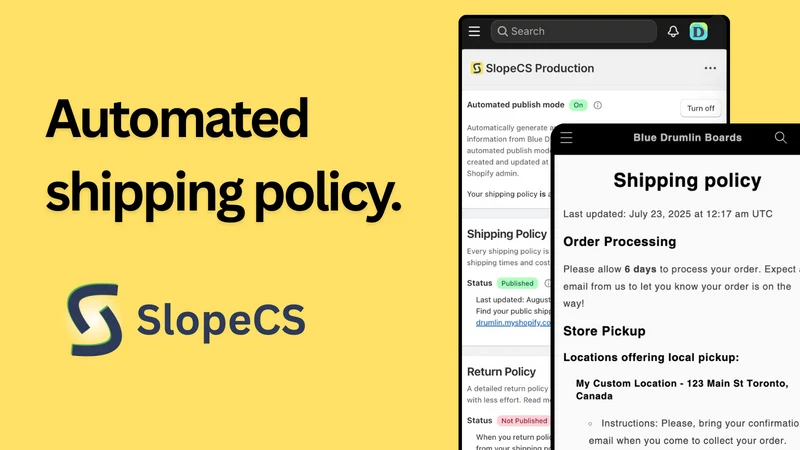 SlopeCS Shipping Policy