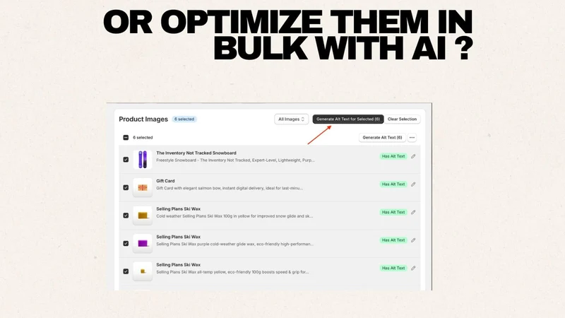 SEO Box: AI Alt Text