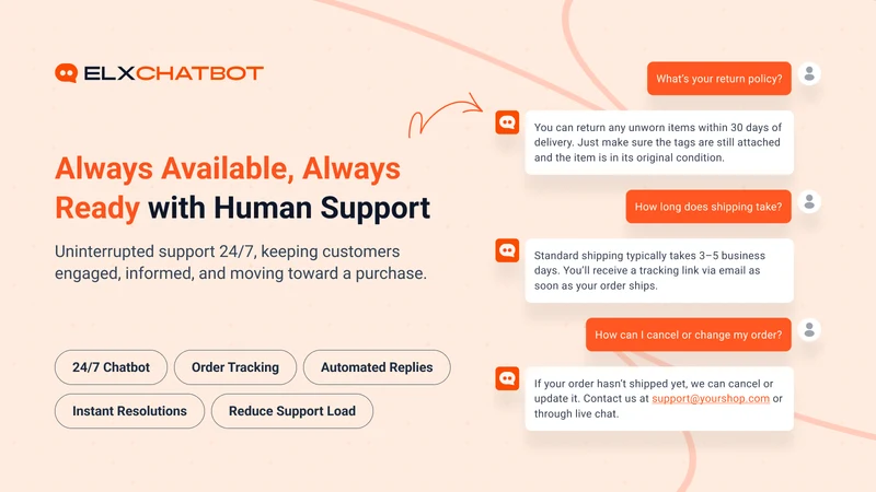 ELX Chatbot: AI & Live Chat