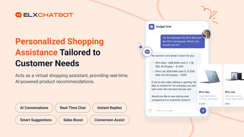ELX Chatbot: AI & Live Chat