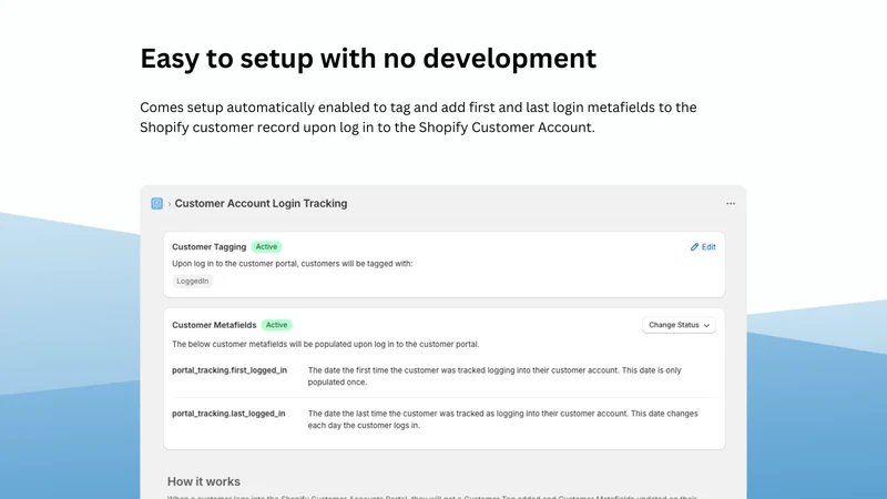 Customer Login Track