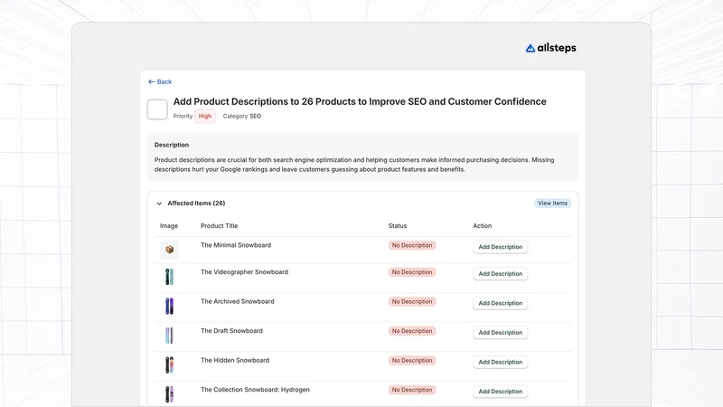 Allsteps: CRO & AEO Audit Tool