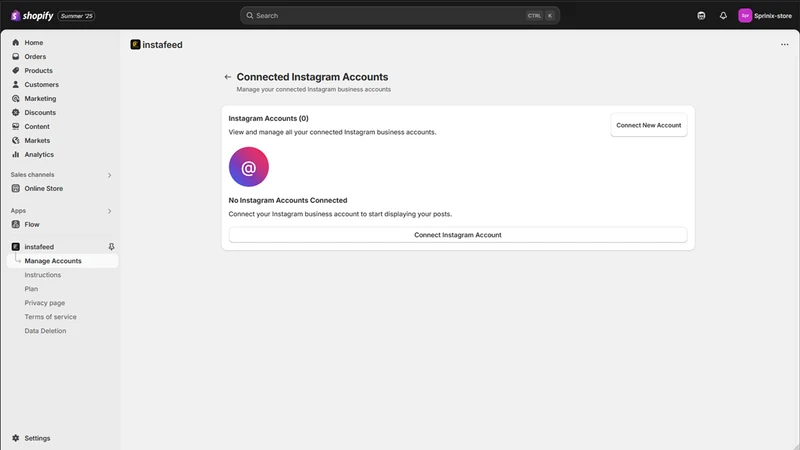 Sprinix Instafeed