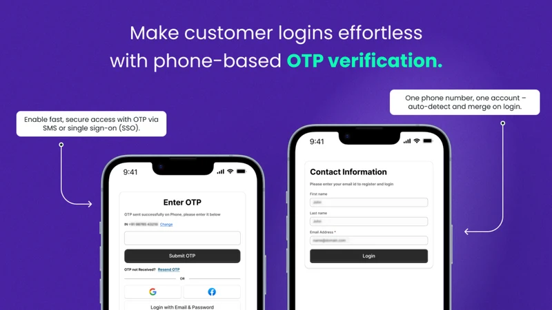 Hyper OTP Login with Phone
