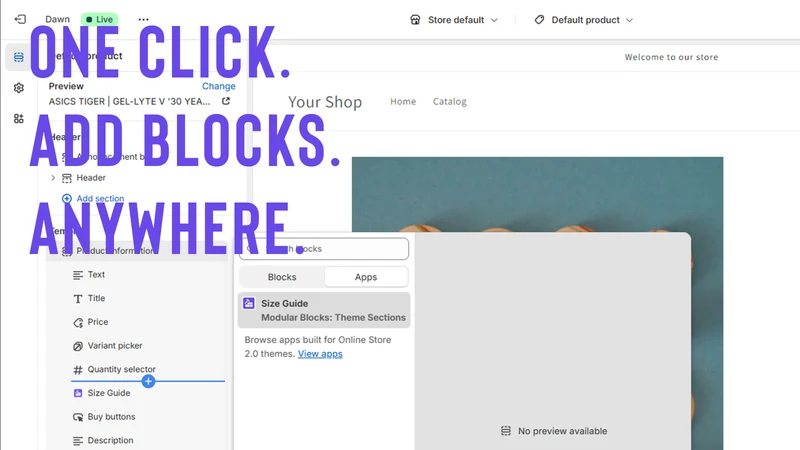 Modular Blocks: Theme Sections